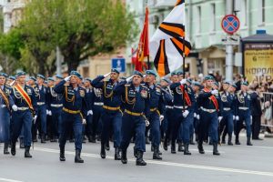 Рязань встретила десантников, вернувшихся с Парада Победы в Москве